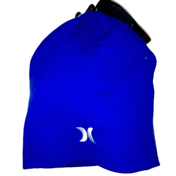 MEN HURLEY Cobalt Blue Icon Staple Knit Beanie NWT - Picture 6 of 6
